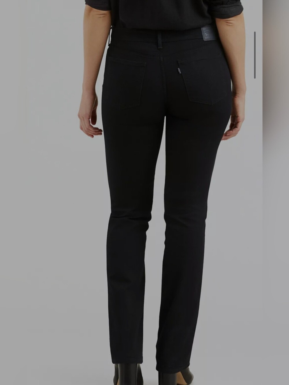 Levi 505 STRAIGHT LEG WOMEN'S JEANS 14L W32 L34 Levi's black Jeans